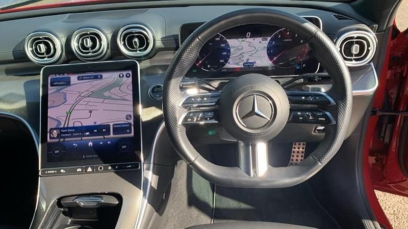 Used Mercedes C200 AMG line 221 HP (162 kW) 2023 Red Sedan