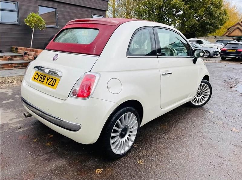 Used Fiat 500C Lounge 69 HP (50 kW) 2009 White Cabriolet