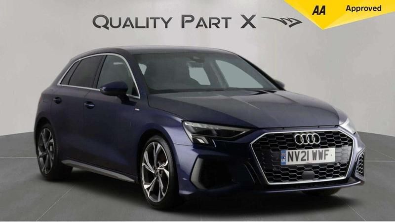 Used Audi A3 S-Line 2021 Blue Sedan