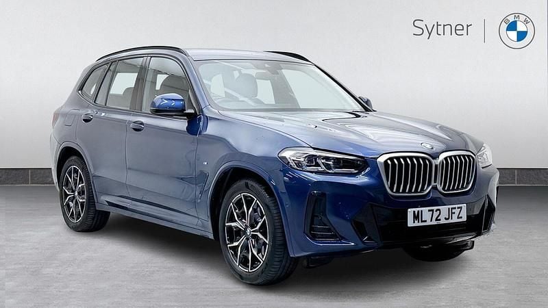 Blue Used 2022 BMW X3 M Sport SUV | £37,000 (Fair price) - Image 1/4