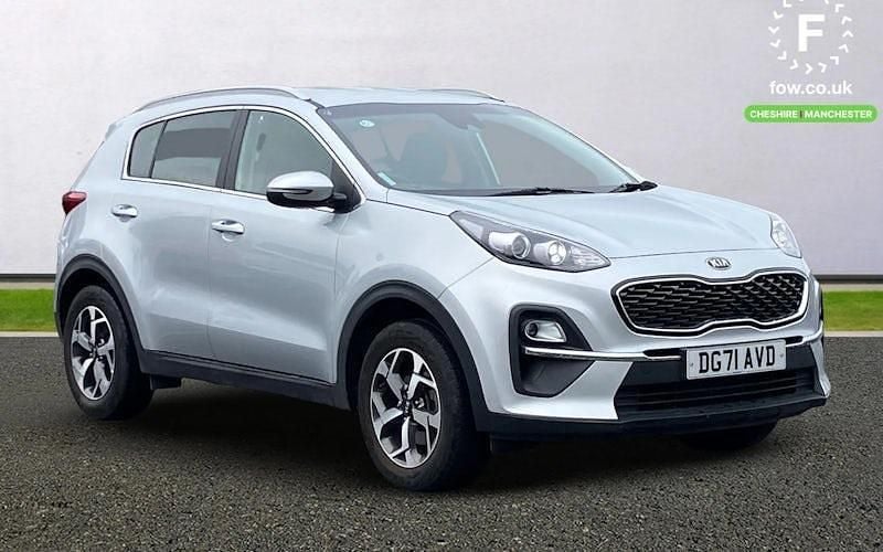 Silver Used 2021 Kia Sportage 2 SUV | £17,499 (Fair price) - Image 1/3