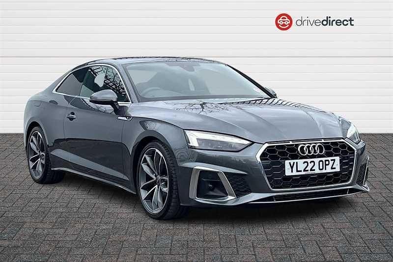 Used Audi A5 S-Line 150 HP (110 kW) 2022 Grey Coupe