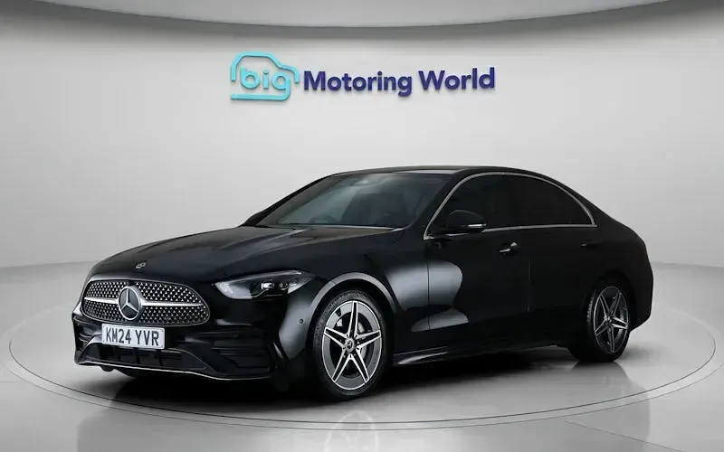 Used Mercedes C200 AMG line 224 HP (164 kW) 2024 Black Sedan