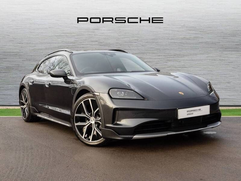 Volcano grey metallic Used 2024 Porsche Taycan Cross Turismo Sedan | £79,490 (Fair price) - Image 1/4