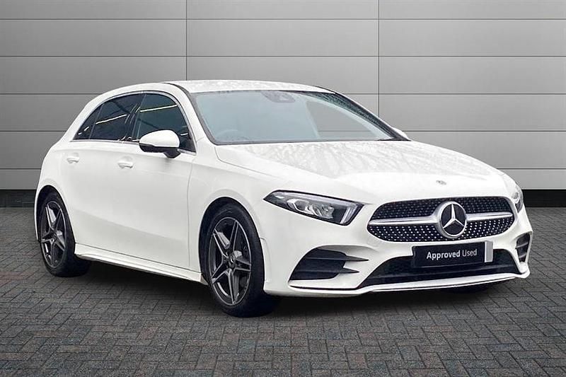 Used Mercedes A200 AMG line 163 HP (119 kW) 2021 Polar white Hatchback
