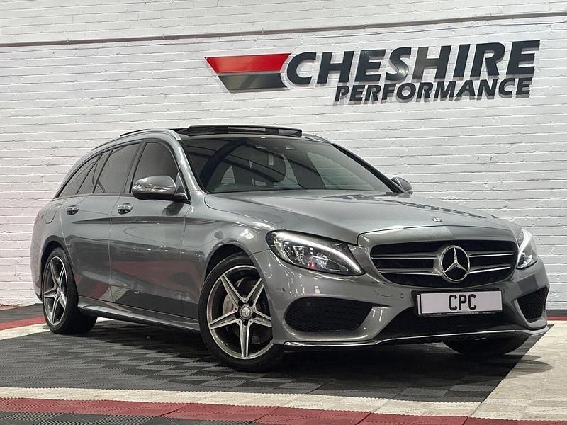 Silver Used 2015 Mercedes C250 AMG Line Premium Estate | £12,490 - Image 1/3