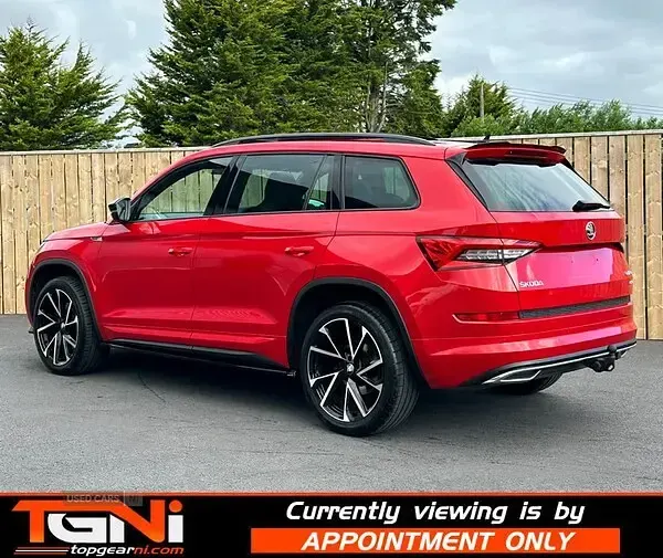Used Skoda Kodiaq SportLine 190 HP (139 kW) 2018 Red SUV