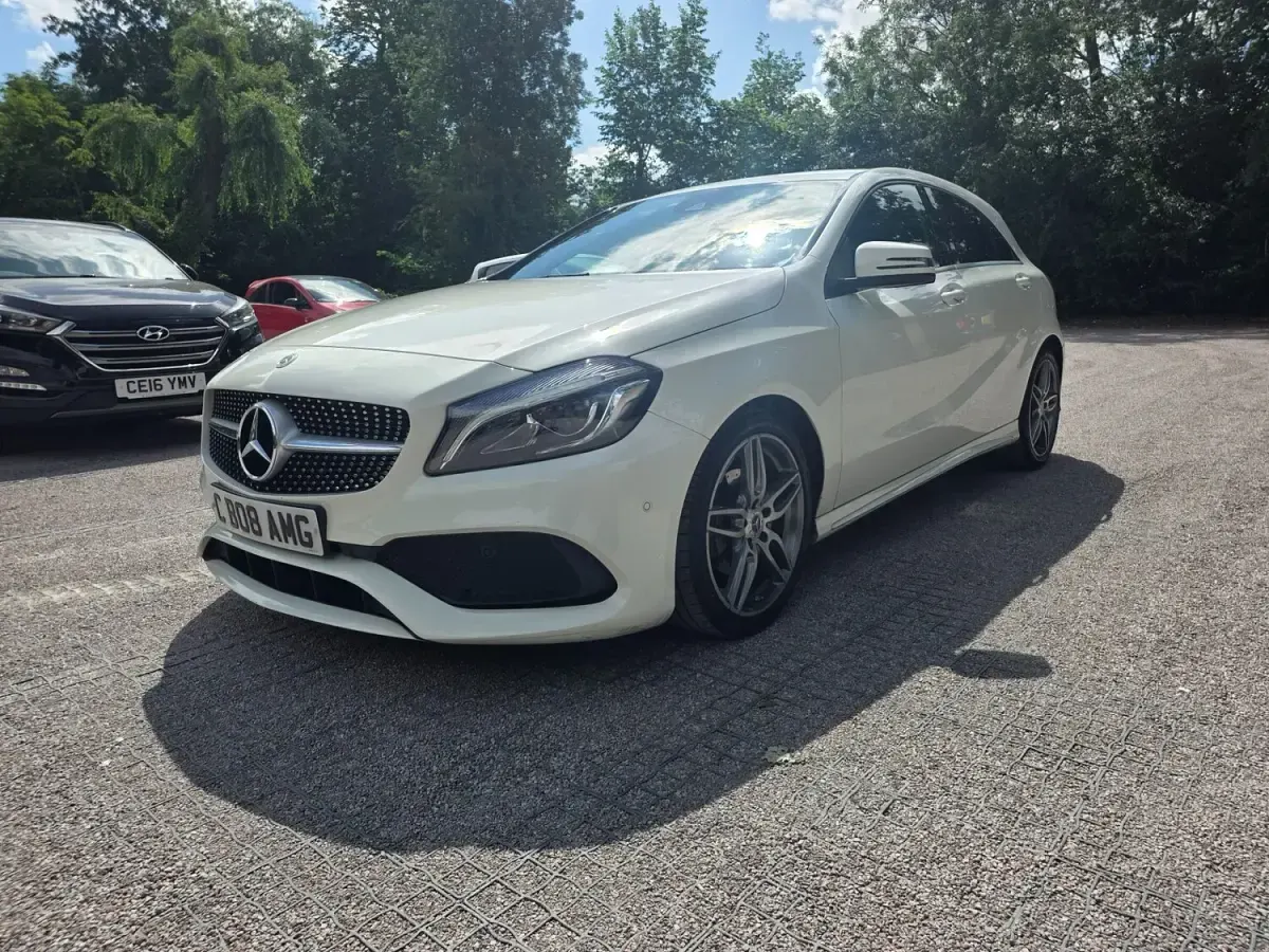 Used Mercedes A200 AMG Line Premium 2017 White Hatchback
