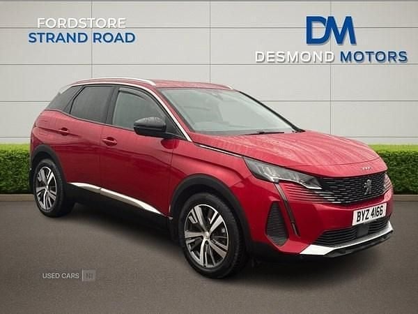 Red Used 2022 Peugeot 3008 Allure Premium Hatchback | £17,699 (Fair price) - Image 1/4