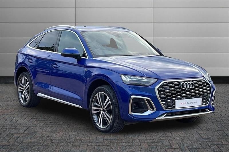 Blue Used 2022 Audi Q5 S-Line SUV | £32,250 (Fair price) - Image 1/4
