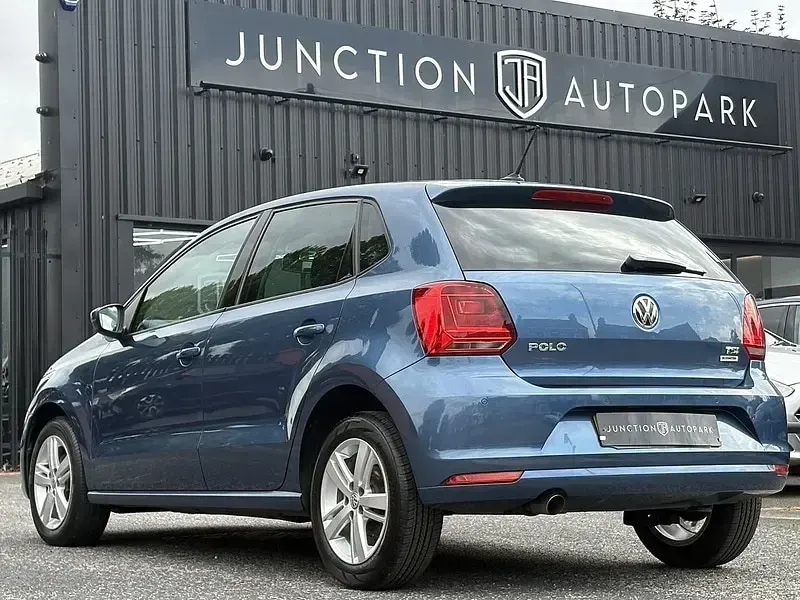 Used VW Polo Match 88 HP (64 kW) 2016 Blue Hatchback