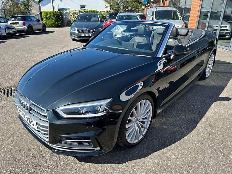 Used Audi A5 Cabriolet S-Line 190 HP (139 kW) 2019 Black Cabriolet
