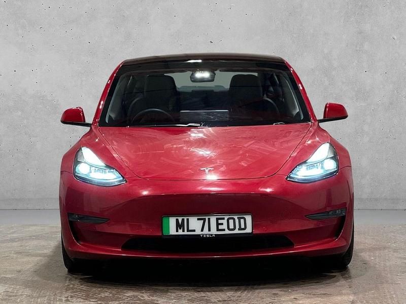 Used Tesla Model 3 Long Range AWD 366 kW (498 HP) 2021 Red Sedan