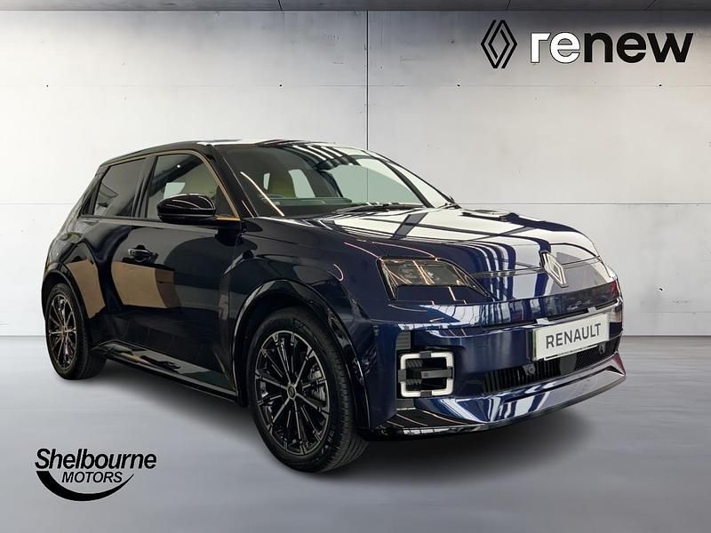 New Renault R5 Iconic 89 kW (122 HP) 2026 Special twotone metallic  midnight blue with bla  Hatchback