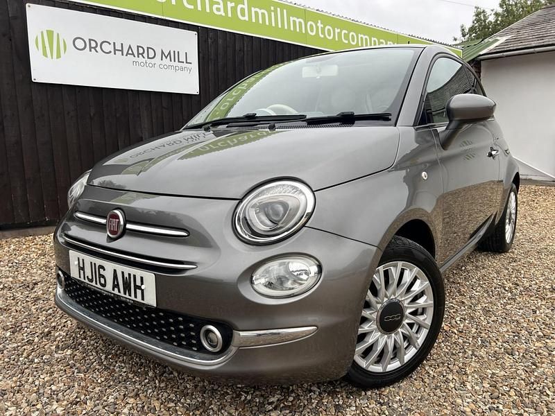 Grey Used 2016 Fiat 500 Lounge Hatchback | £5,895 (Fair price) - Image 1/4