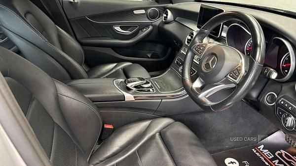 Used Mercedes C250 AMG line 204 HP (150 kW) 2018 Silver Sedan