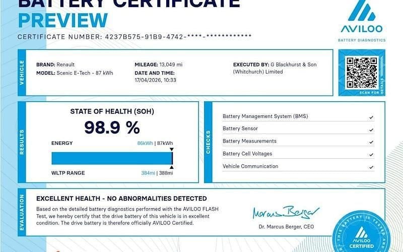 Used Renault Scenic E-Tech Techno 160 kW (218 HP) 2025 SUV