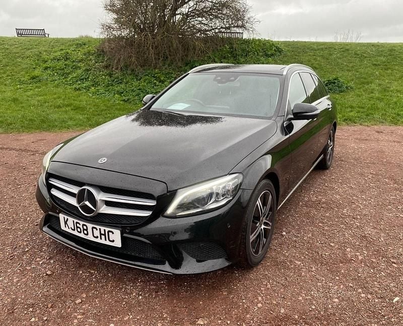 Used Mercedes C200 Premium Plus 2018 Black Estate