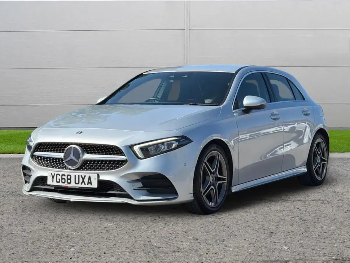 Used Mercedes A200 AMG line 161 HP (118 kW) 2018 Grey Hatchback