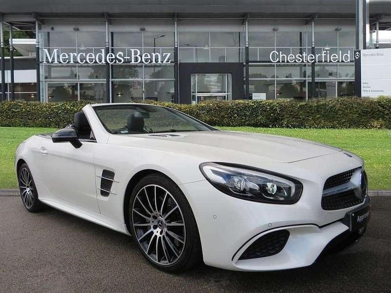 White Used 2020 Mercedes SL400 Premium Cabriolet | £45,730 (Expensive) - Image 1/4