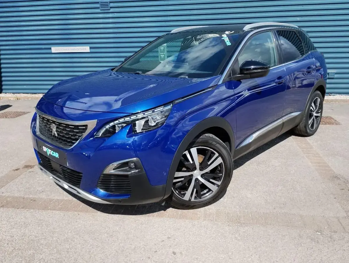 Used Peugeot 3008 GT-line 129 HP (94 kW) 2018 Blue SUV