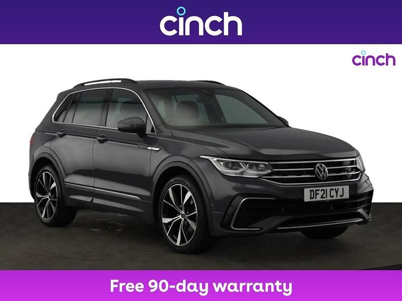 Grey Used 2021 VW Tiguan R-line SUV | £21,599 (Fair price) - Image 1/3