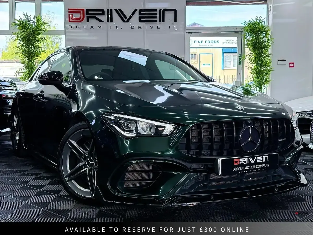 Used Mercedes CLA45 AMG 421 HP (309 kW) 2020 Green Coupe