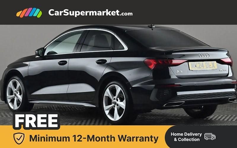 Used Audi A3 S-Line 150 HP (110 kW) 2024 Black Sedan