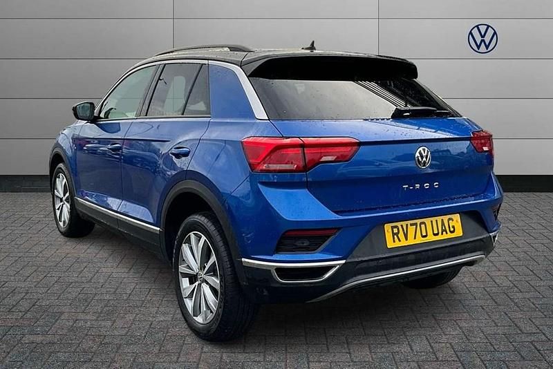 Used VW T-Roc Design 115 HP (84 kW) 2020 Blue SUV
