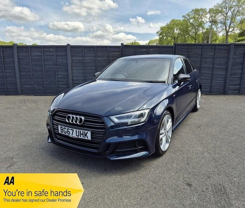 Blue Used 2017 Audi A3 Sportback Black Edition Hatchback | £13,535 (Fair price) - Image 1/4