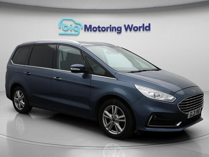 Blue Used 2021 Ford Galaxy Titanium MPV | £14,200 (Good price) - Image 1/4