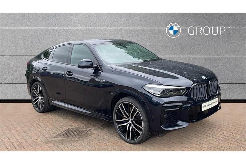 Carbon black Used 2022 BMW X6 M Sport SUV | £46,995 (Good price) - Image 1/4