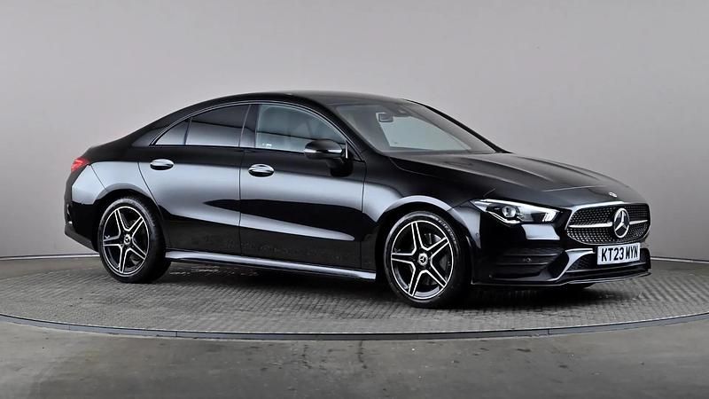 Black Used 2023 Mercedes CLA200 AMG Line Premium Coupe | £29,498 (Good price) - Image 1/4