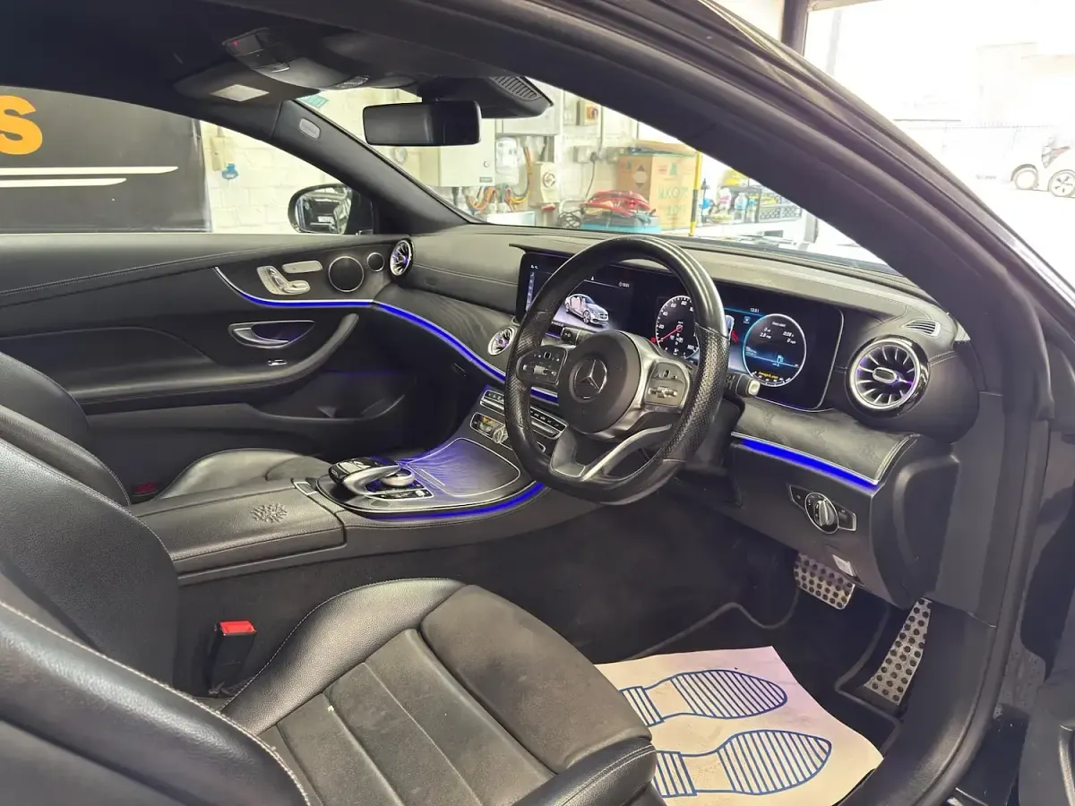 Used Mercedes E220 AMG line 2019 Black Coupe
