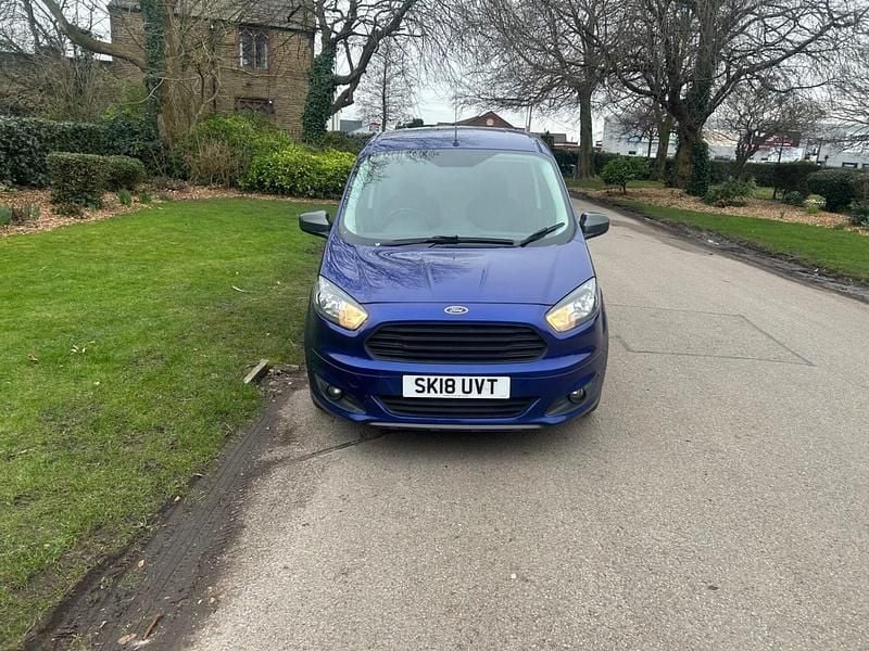 Second-hand Ford Transit Sport 95 CP (69 kW) 2018 Albastru Van
