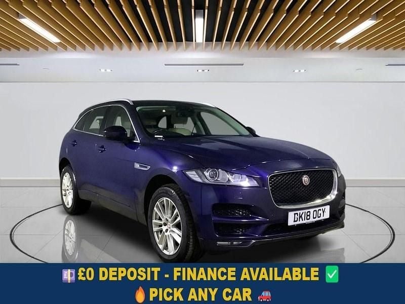 Blue Used 2018 Jaguar F-Pace Portfolio SUV | £13,049 (Good price) - Image 1/4
