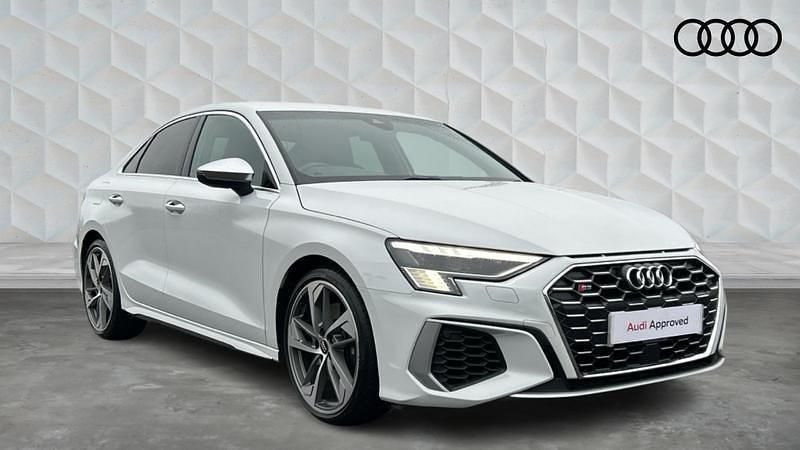 White Used 2021 Audi S3 Comfort Sedan | £29,666 (Fair price) - Image 1/4