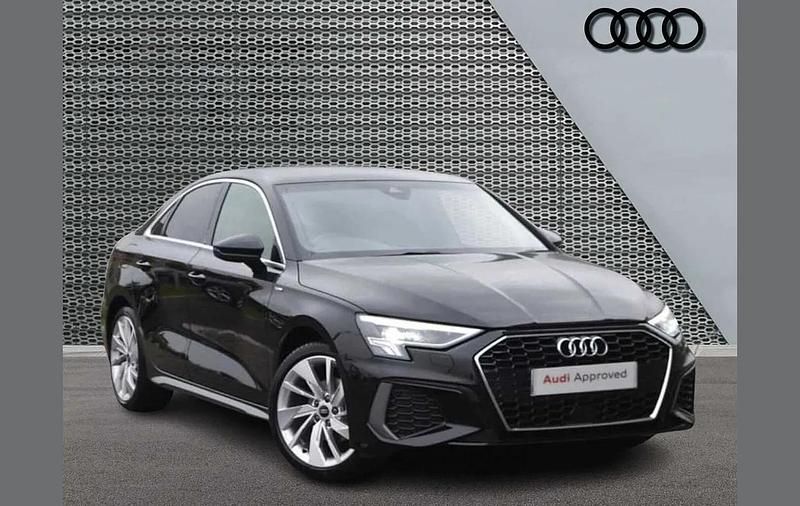 Used Audi A3 S-Line 147 HP (108 kW) 2022 Black Sedan