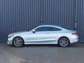 Used Mercedes C220 AMG Line Premium 194 HP (142 kW) 2019 Silver Coupe