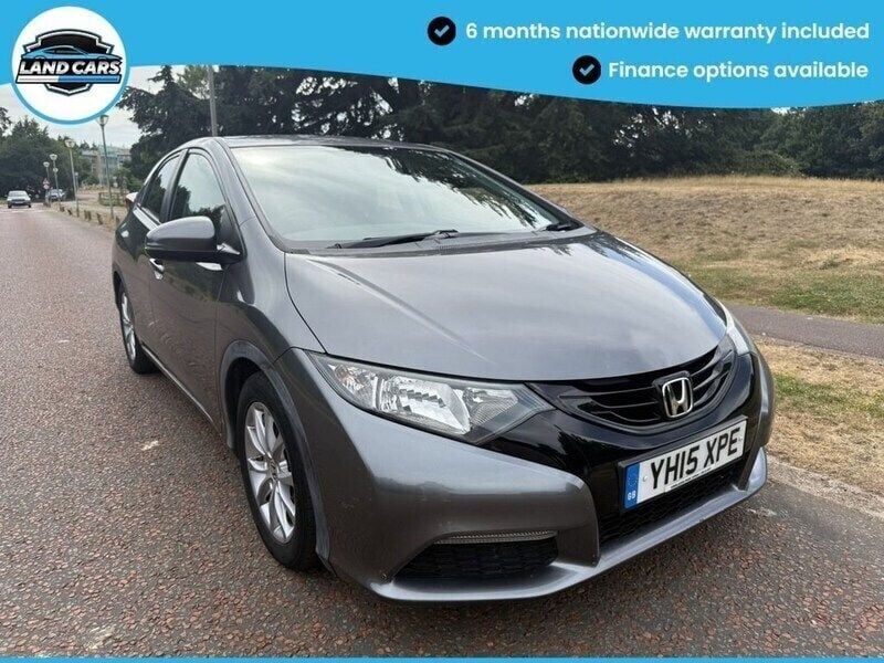 Grey Used 2015 Honda Civic S Hatchback | £9,990 (Fair price) - Image 1/4