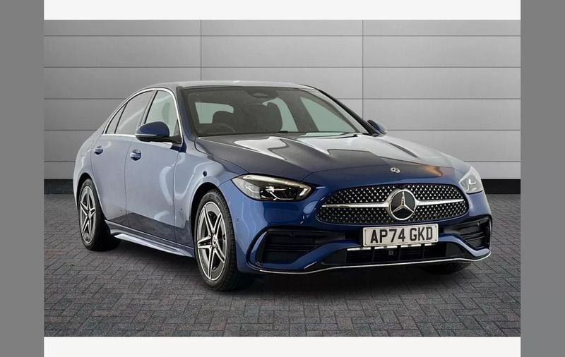 Blue Used 2025 Mercedes C200 AMG line Sedan | £35,095 (A bit pricey) - Image 1/2