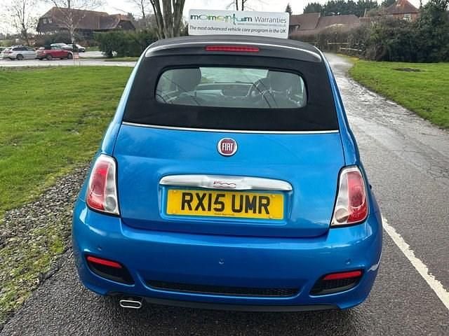 Used Fiat 500C S 69 HP (50 kW) 2015 Blue Cabriolet