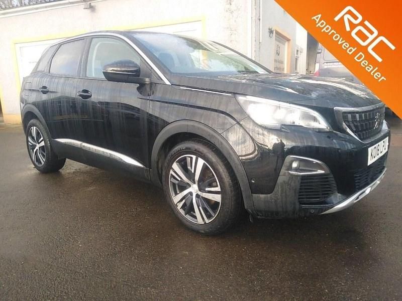Black Used 2018 Peugeot 3008 Allure Hatchback | £9,299 (Fair price) - Image 1/3