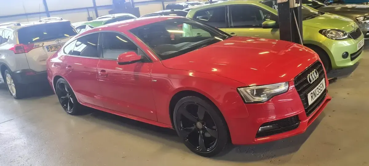 Used Audi A5 Black Edition 170 HP (125 kW) 2013 Red Coupe