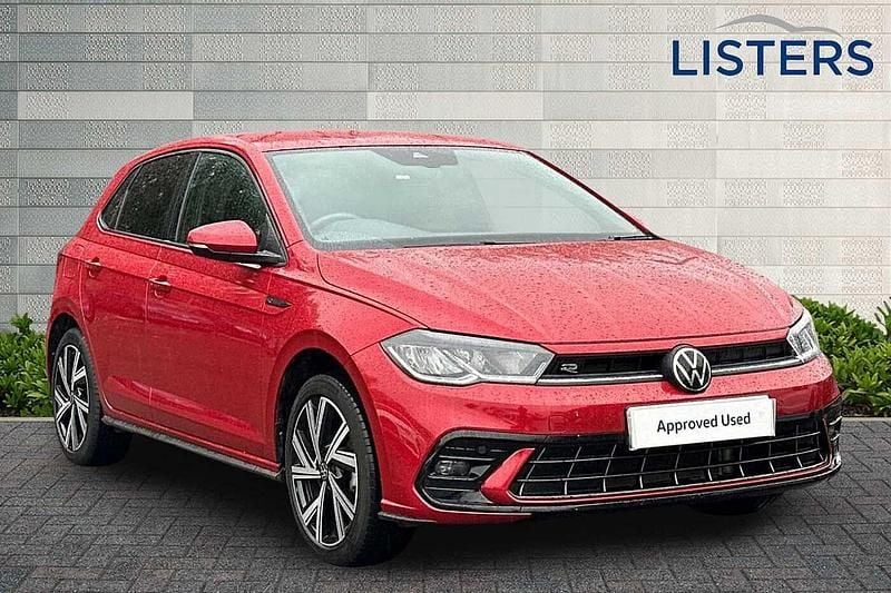 Red Used 2023 VW Polo R-line Hatchback | £17,495 (Fair price) - Image 1/4