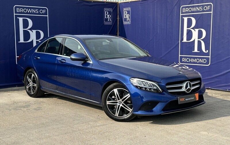 Blue Used 2018 Mercedes C200 Sedan | £14,299 (Good price) - Image 1/4