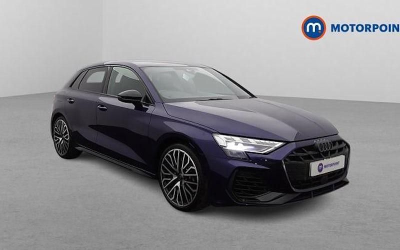 Blue Used 2024 Audi S3 Sportback Black Edition Hatchback | £38,449 (Good price) - Image 1/4