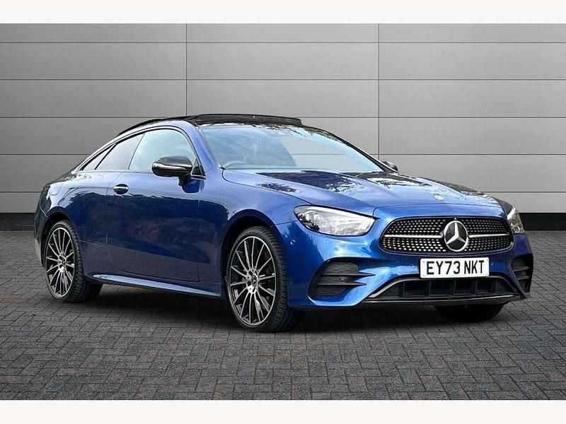 Blue Used 2023 Mercedes E400 AMG line Coupe | £41,481 (Fair price) - Image 1/2