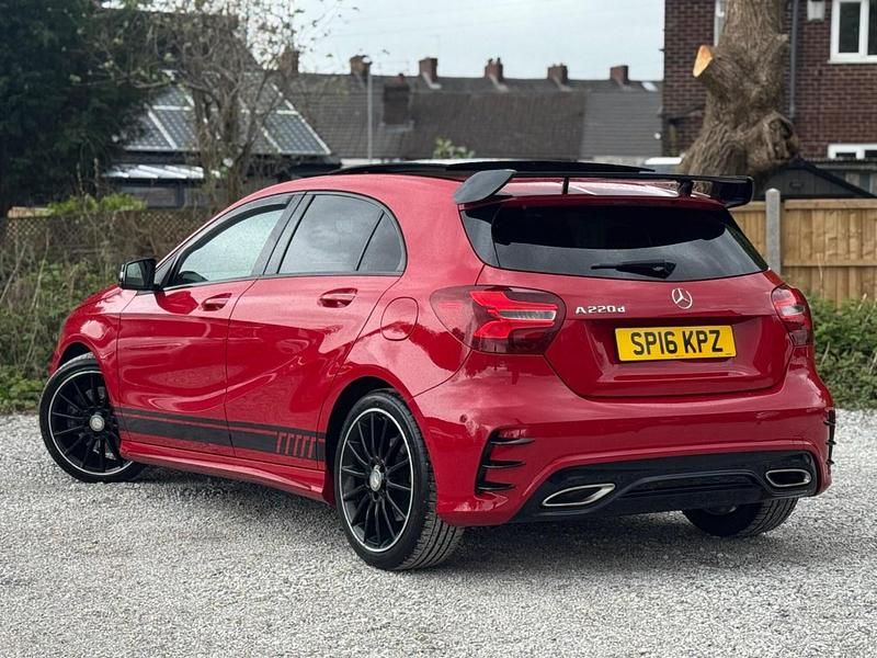 Used Mercedes A220 AMG Line Premium Plus 2016 Red Hatchback