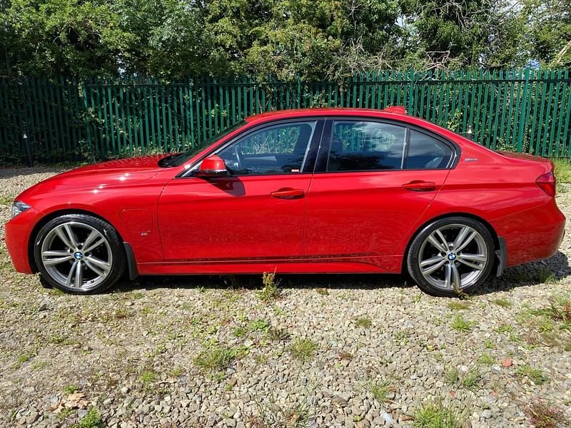 Used BMW 330e M Sport 248 HP (182 kW) 2017 Melbourne red metallic Sedan